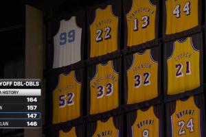 詹姆斯季后赛个人第147次两双！超张伯伦升至NBA历史第3！